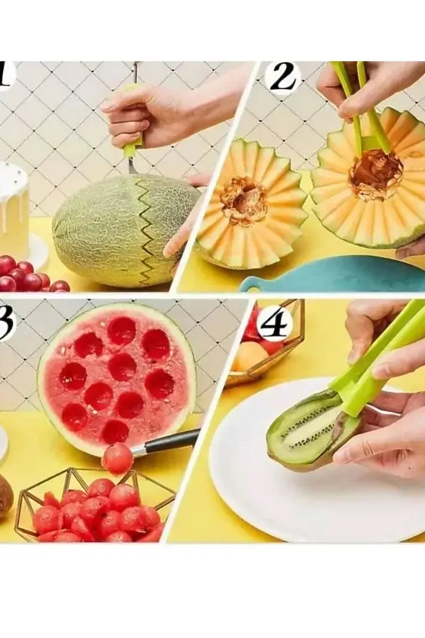 61410 Нож для фигурной нарезки фруктов НАТАЛИ, в ассортименте - фото 2
