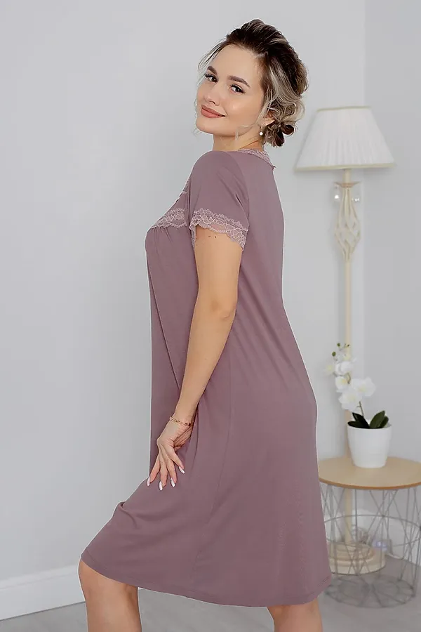 Сорочка Барбара НАТАЛИ, коричневый - фото 2