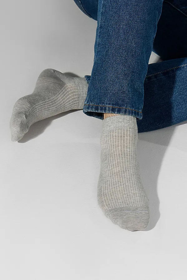 Носки мужские (3 пары) MARK FORMELLE, сер.меланж /джинсовый /т.синий/ - фото 2