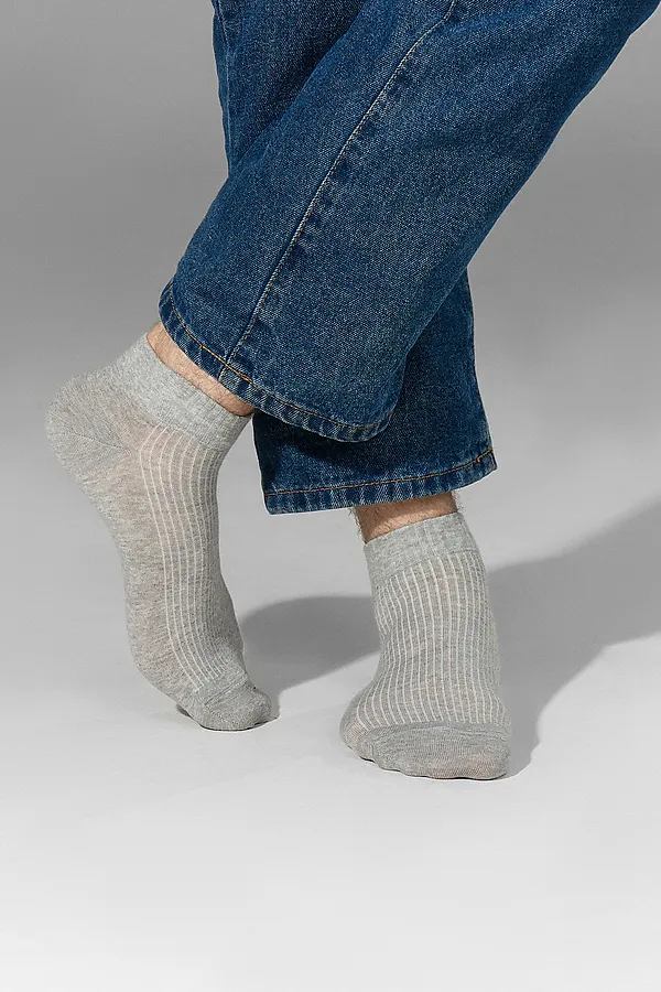 Носки мужские (3 пары) MARK FORMELLE, сер.меланж /джинсовый /т.синий/ - фото 2