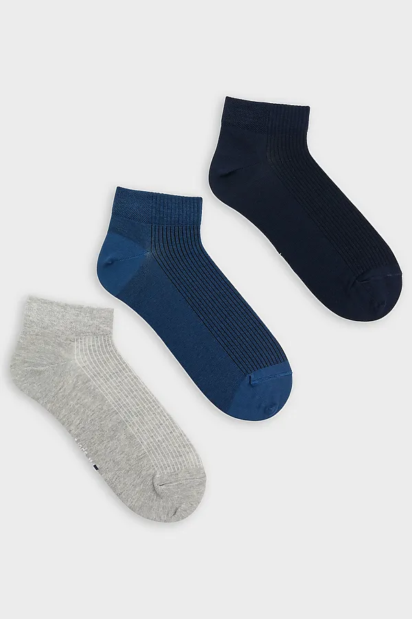 Носки мужские (3 пары) MARK FORMELLE, сер.меланж /джинсовый /т.синий/ - фото 2