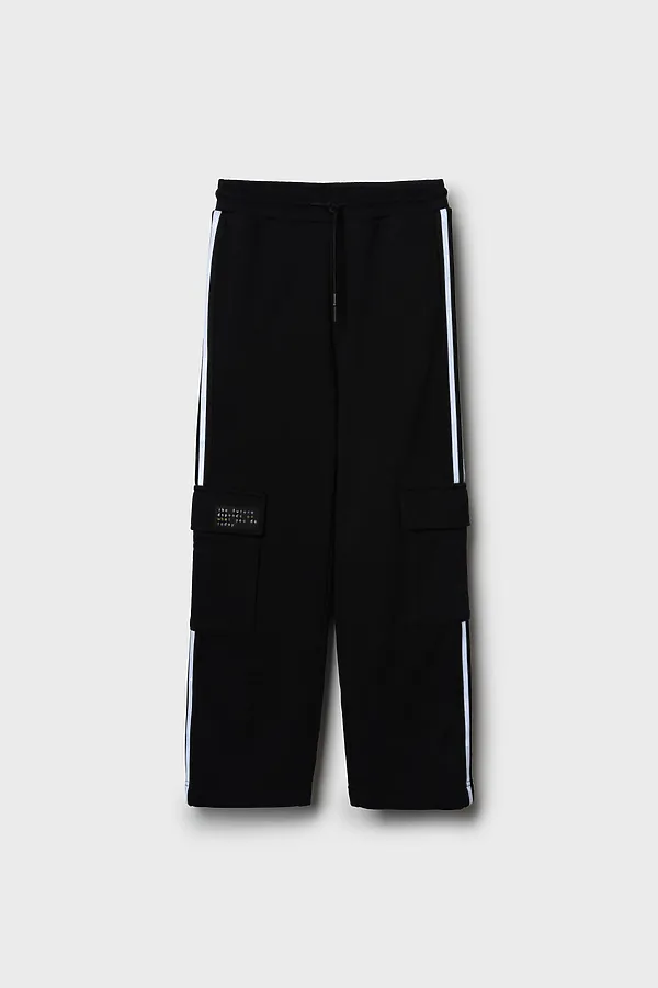 Брюки трикотажные для мальчиков PLAYTODAY, черный - фото 2