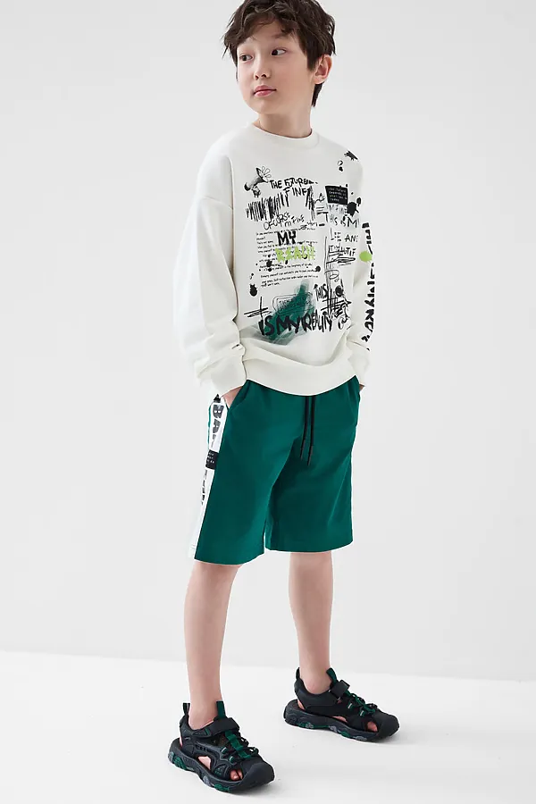 Толстовка трикотажная для мальчиков PLAYTODAY, белый - фото 2