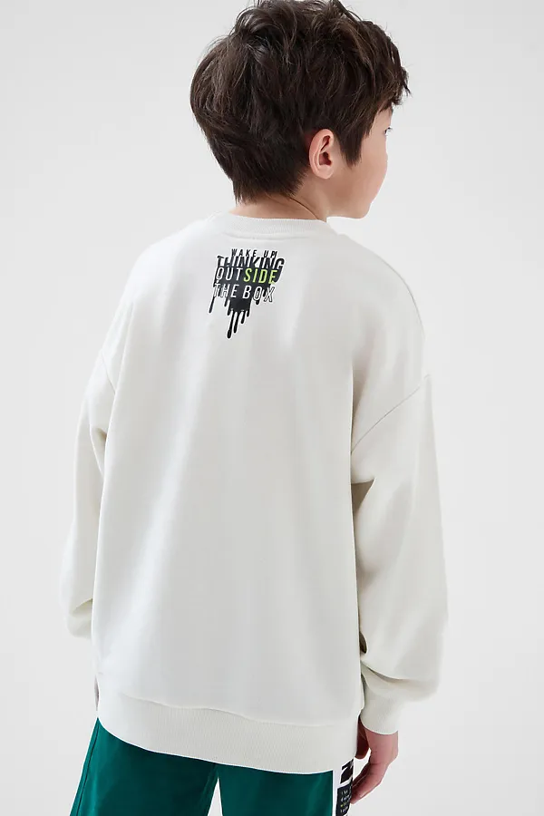 Толстовка трикотажная для мальчиков PLAYTODAY, белый - фото 2