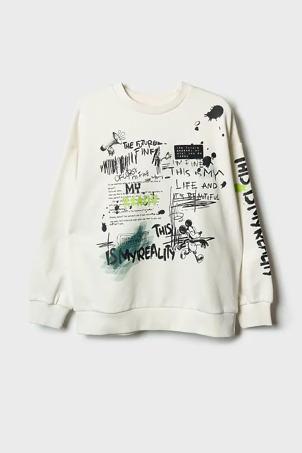 Толстовка трикотажная для мальчиков PLAYTODAY, белый - фото 2