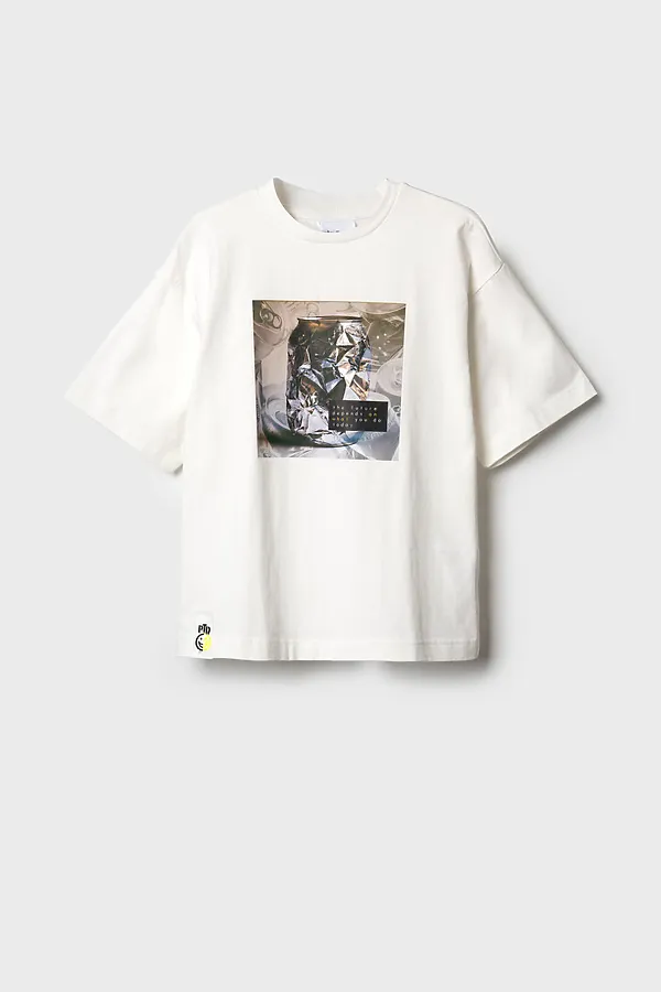 Фуфайка трикотажная для мальчиков (футболка) PLAYTODAY, белый - фото 2