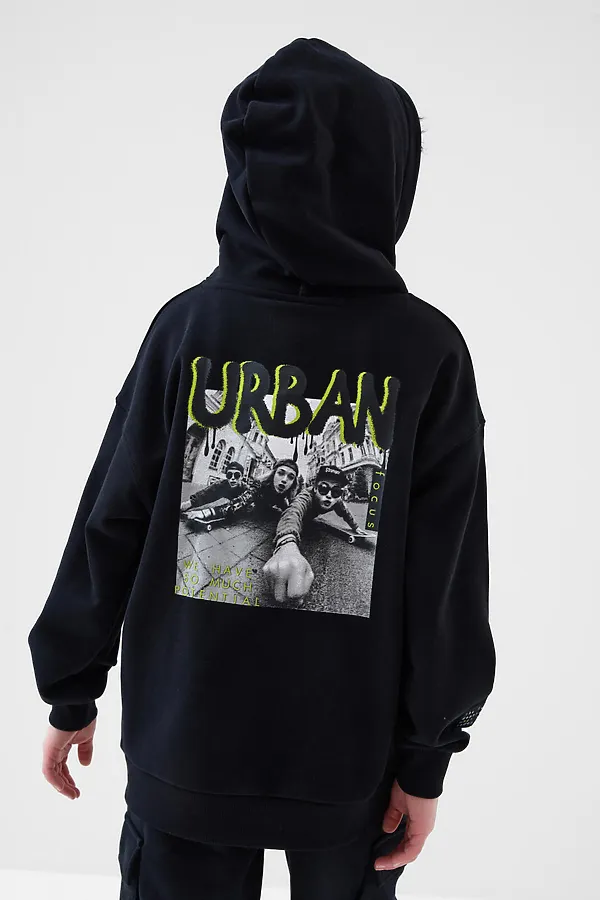 Толстовка трикотажная для мальчиков PLAYTODAY, черный - фото 2