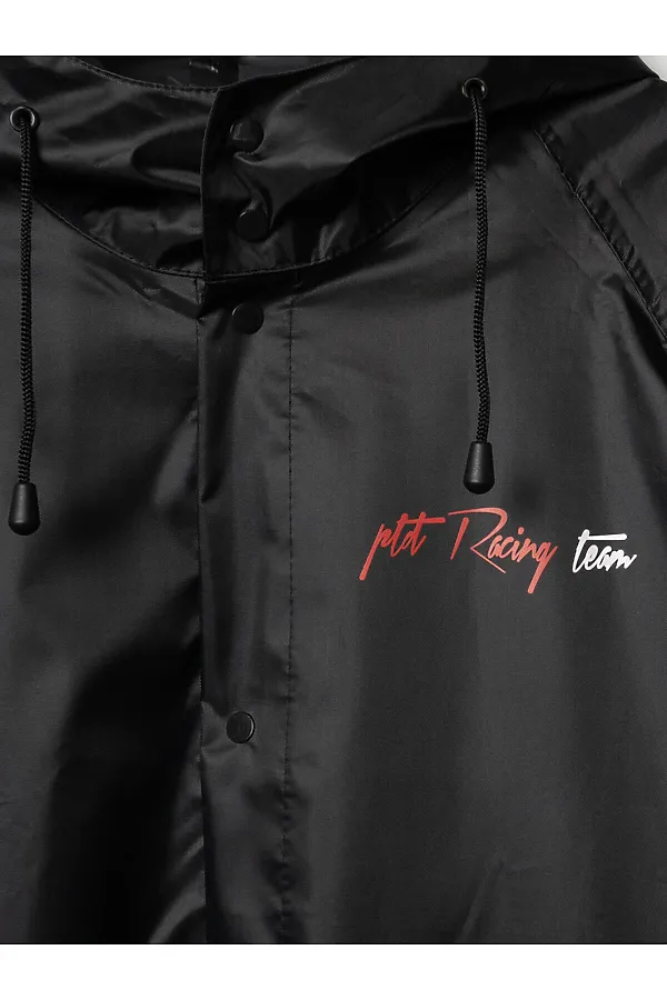 Плащ текстильный с полиуретановым покрытием для мужчин (дождевик) PLAYTODAY, красный - фото 2