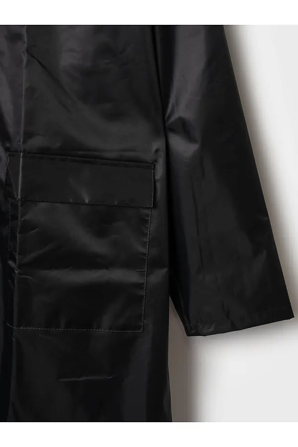 Плащ текстильный с полиуретановым покрытием для мальчиков (дождевик) PLAYTODAY, черный,белый - фото 2