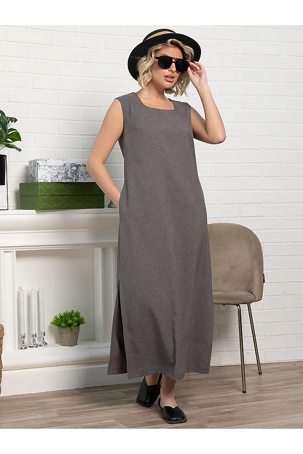 Платье Айлин LADY TAIGA, кофейное - фото 2