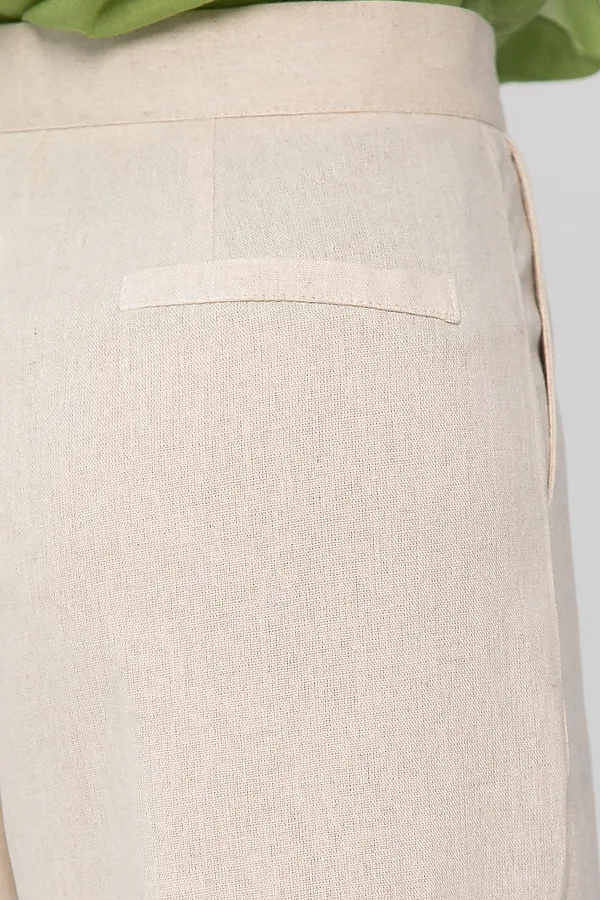 Брюки льняные Мэрлин LADY TAIGA, бежевые - фото 2