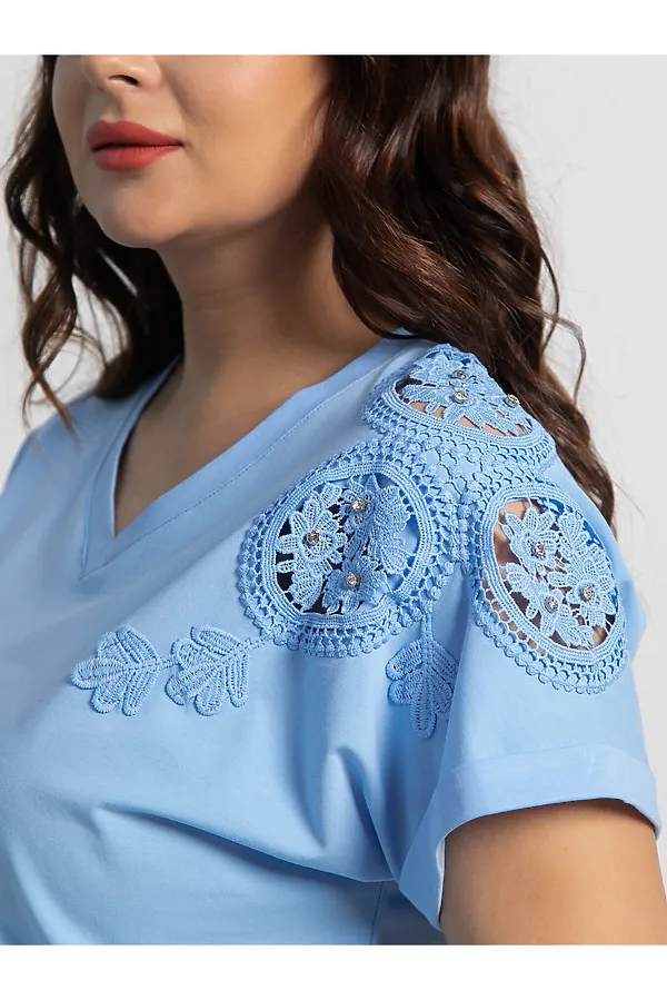 Блуза Время перемен LADY TAIGA, голубая - фото 2