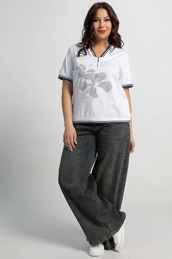 Блуза Иннес LADY TAIGA, белая - фото 2