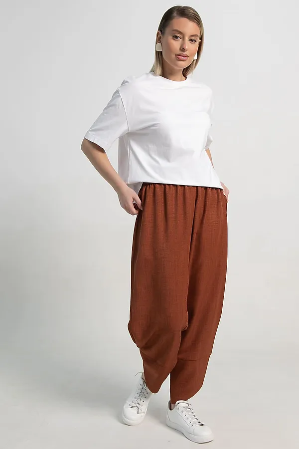 Брюки бохо LADY TAIGA, корица - фото 2