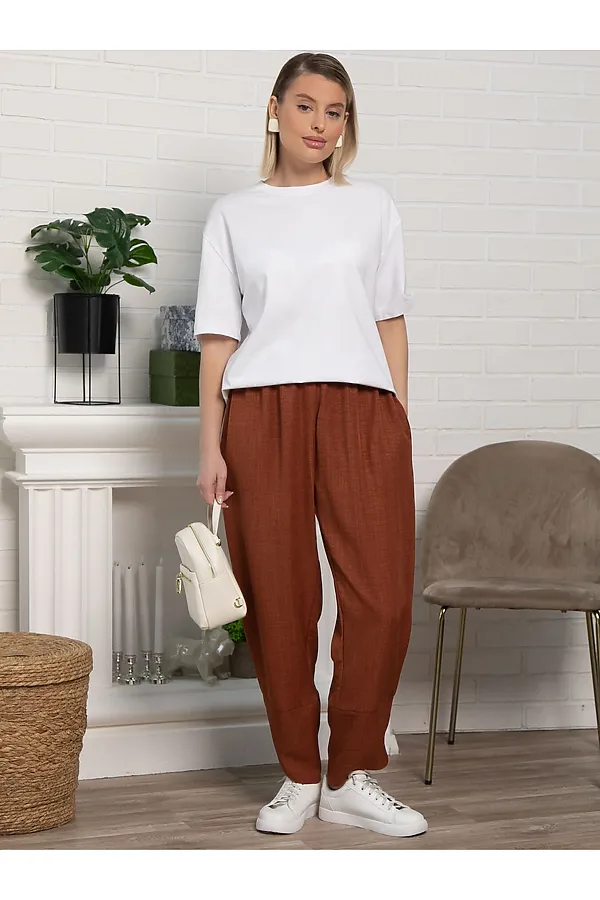 Брюки бохо LADY TAIGA, корица - фото 2