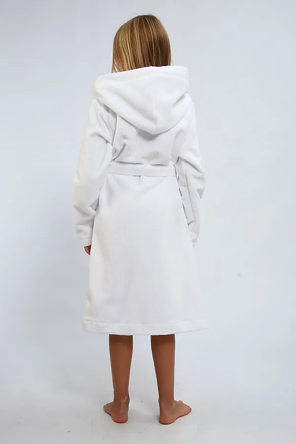 Детский халат махровый НАТАЛИ, белый - фото 2