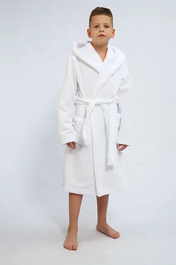 Детский халат махровый НАТАЛИ, белый - фото 2