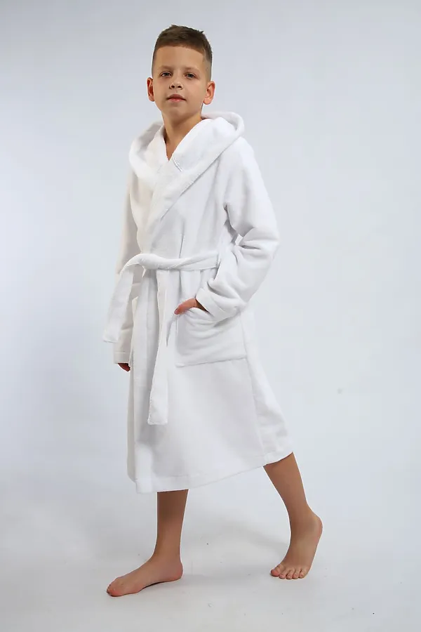 Детский халат махровый НАТАЛИ, белый - фото 2