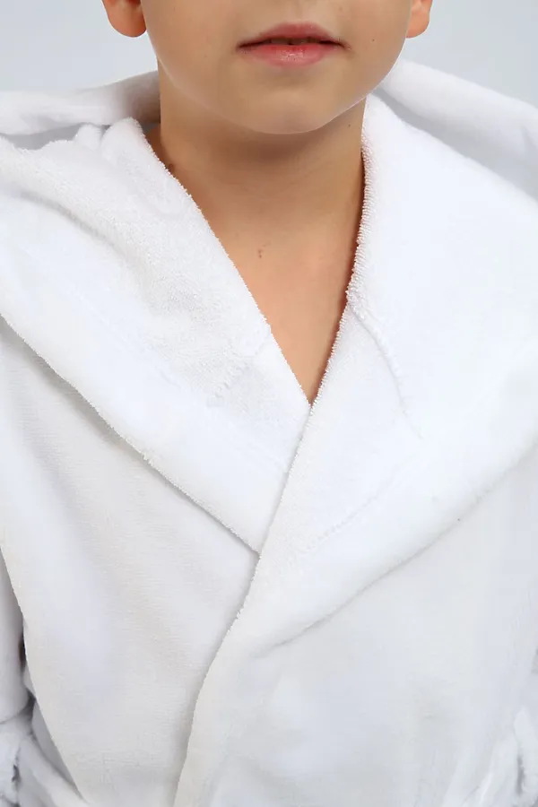 Детский халат махровый НАТАЛИ, белый - фото 2