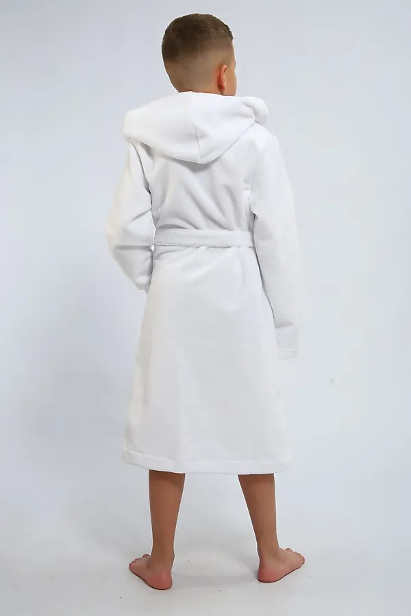 Детский халат махровый НАТАЛИ, белый - фото 2
