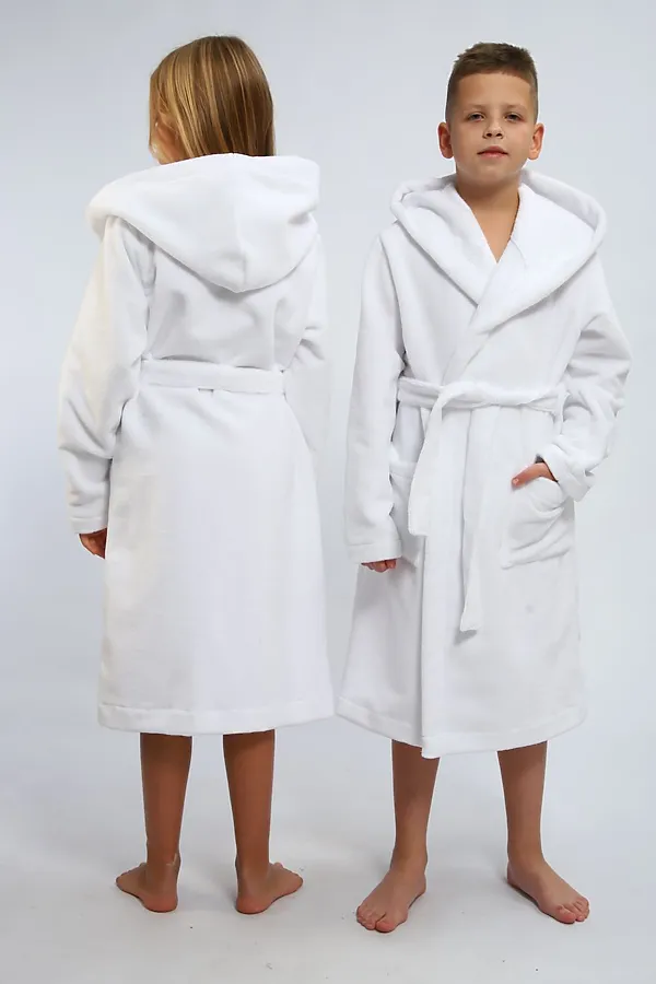 Детский халат махровый НАТАЛИ, белый - фото 2