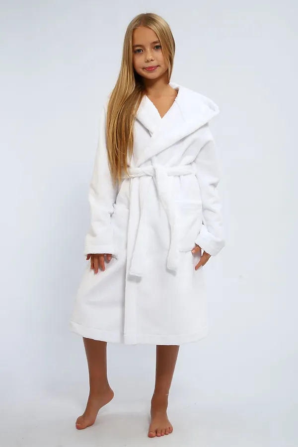 Детский халат махровый НАТАЛИ, белый - фото 2