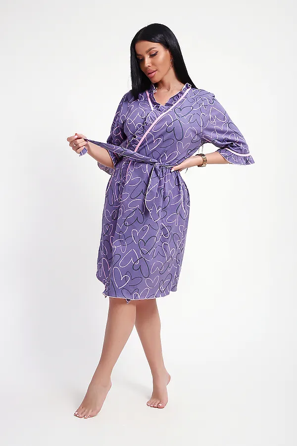 Халат 29032 НАТАЛИ, фиолетовый - фото 2