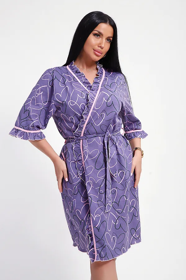 Халат 29032 НАТАЛИ, фиолетовый - фото 2