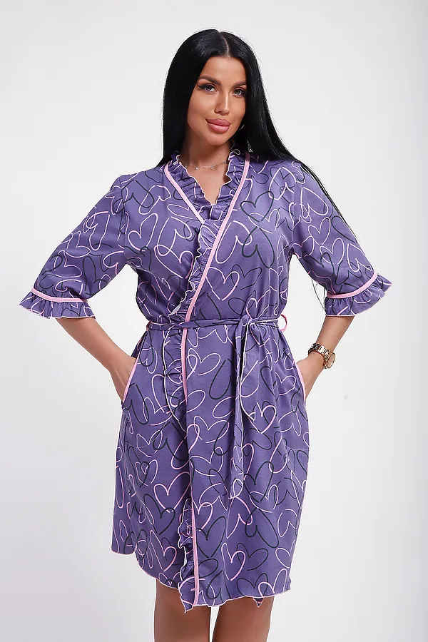 Халат 29032 НАТАЛИ, фиолетовый - фото 2