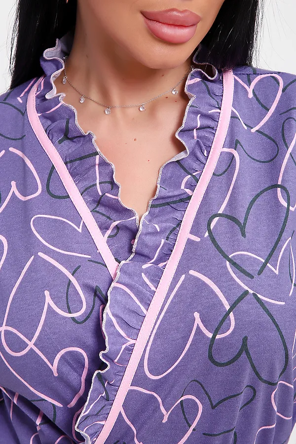 Халат 29032 НАТАЛИ, фиолетовый - фото 2