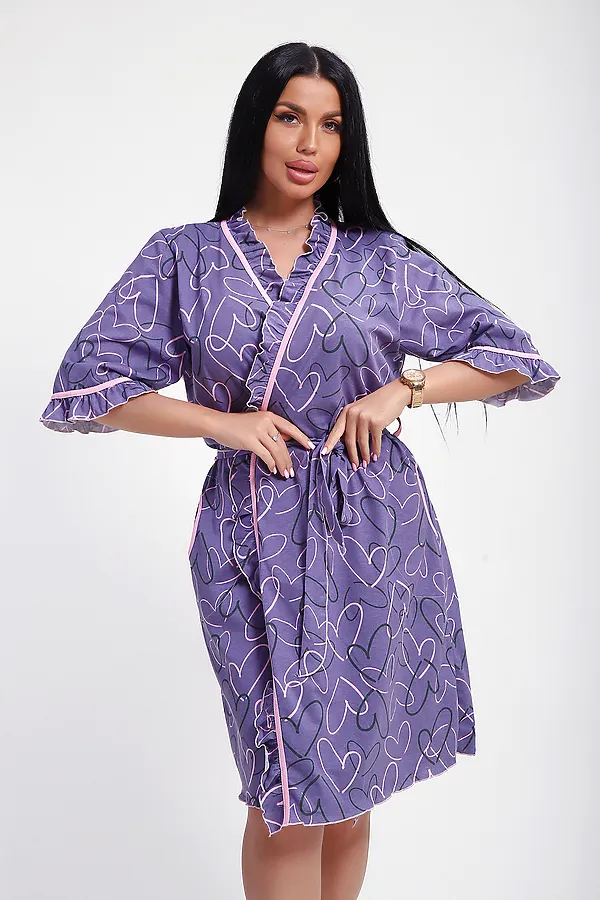 Халат 29032 НАТАЛИ, фиолетовый - фото 2