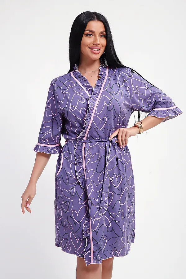 Халат 29032 НАТАЛИ, фиолетовый - фото 2