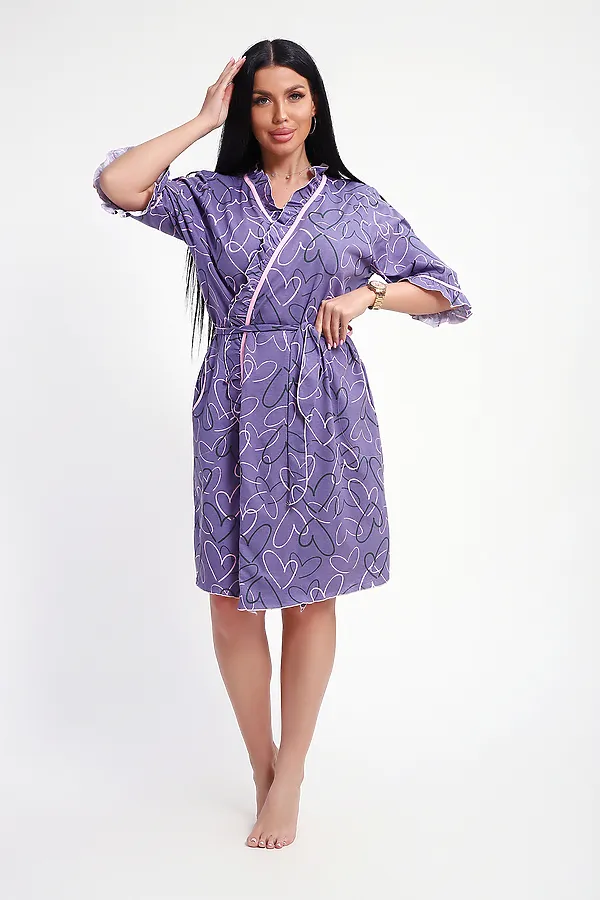 Халат 29032 НАТАЛИ, фиолетовый - фото 2