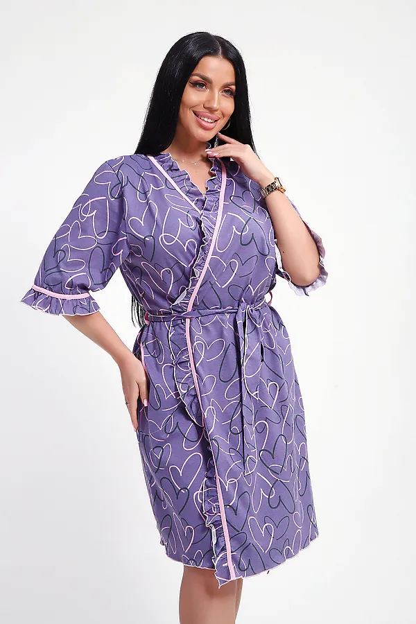 Халат 29032 НАТАЛИ, фиолетовый - фото 2