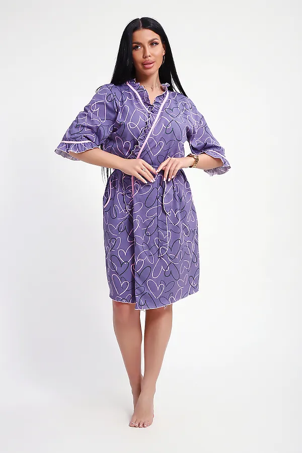 Халат 29032 НАТАЛИ, фиолетовый - фото 2