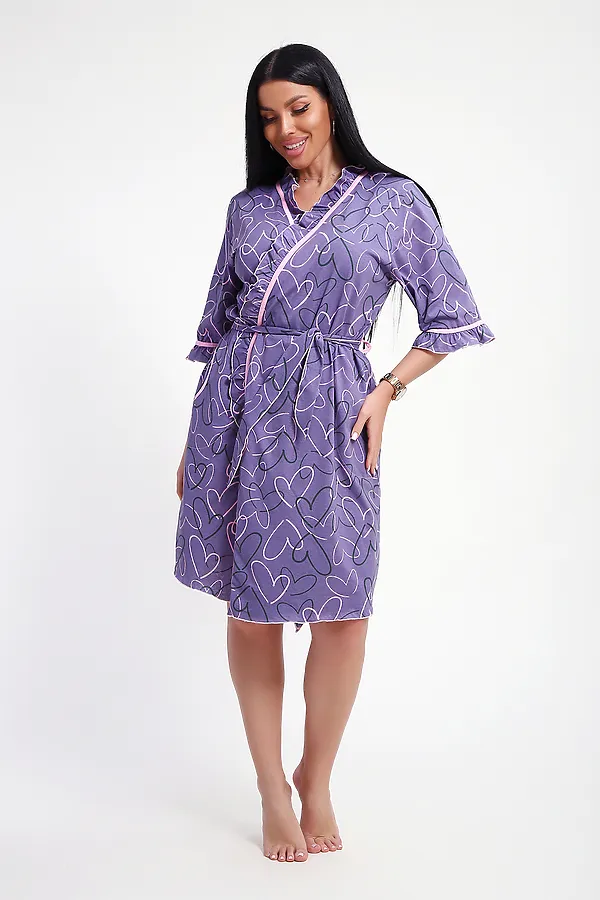 Халат 29032 НАТАЛИ, фиолетовый - фото 2