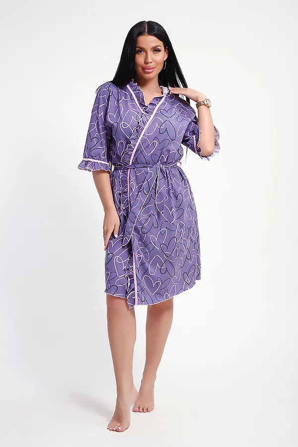 Халат 29032 НАТАЛИ, фиолетовый - фото 2