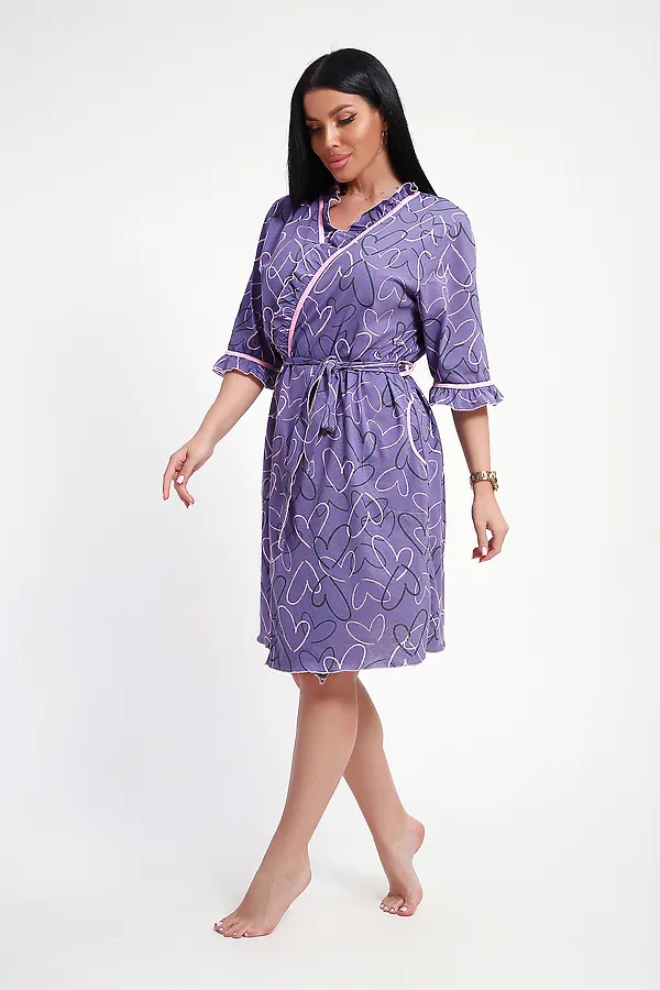Халат 29032 НАТАЛИ, фиолетовый - фото 2