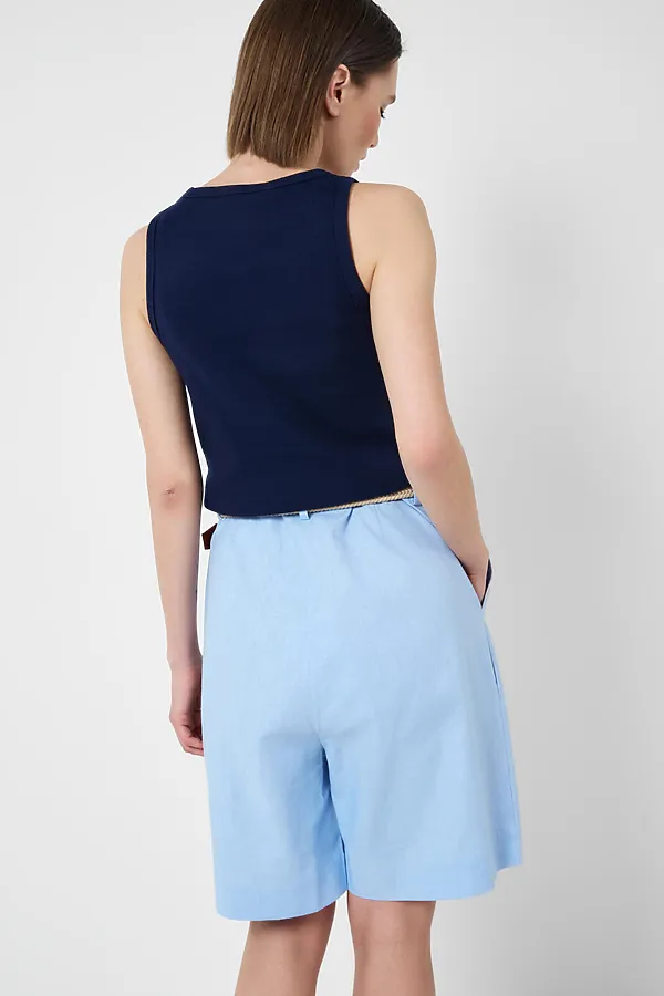 Шорты текстильные для женщин PLAYTODAY, голубой - фото 2