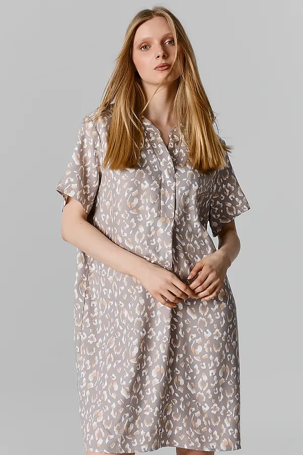 Туника  женская MARK FORMELLE, леопард на сером - фото 2