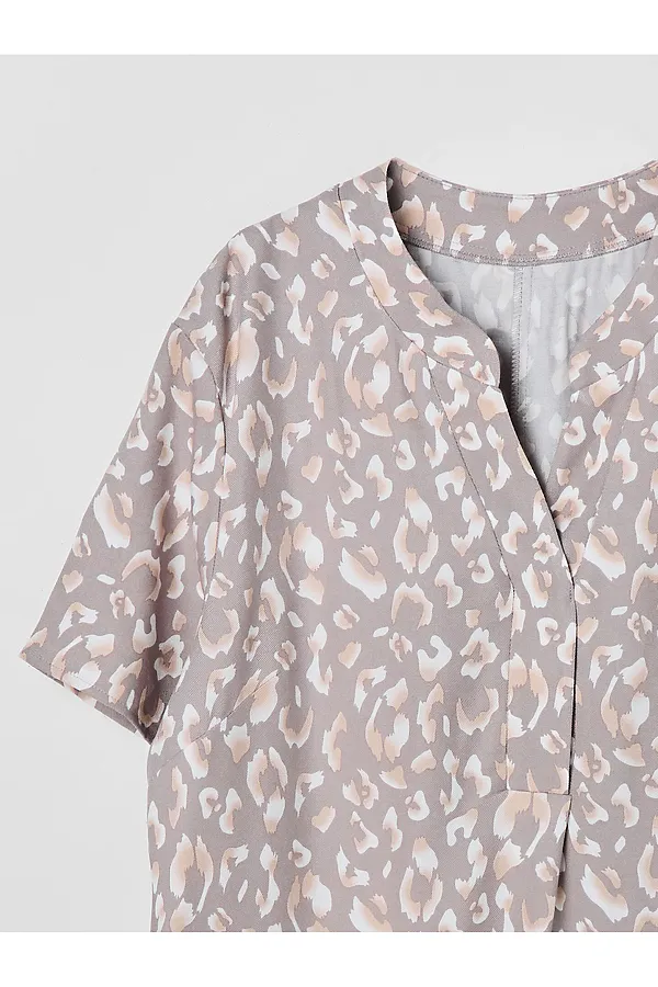 Туника  женская MARK FORMELLE, леопард на сером - фото 2