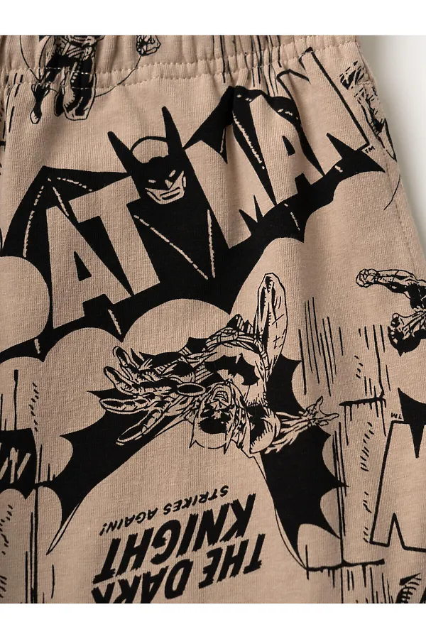 Пижама трикотажная для мальчиков PLAYTODAY, бежевый,черный - фото 2