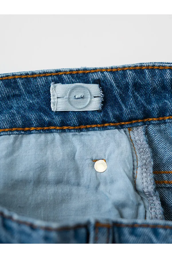 Брюки текстильные джинсовые для девочек PLAYTODAY, синий - фото 2