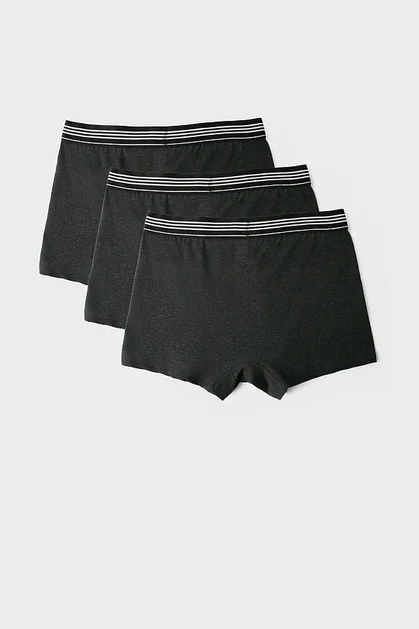 Трусы трикотажные мужские - боксеры, 3 шт в комплекте PLAYTODAY, черный - фото 2