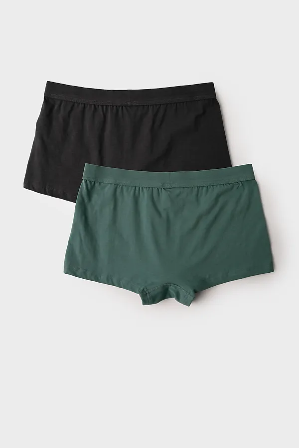 Трусы трикотажные мужские - боксеры, 2 шт в комплекте PLAYTODAY, светло-зеленый,серый - фото 2