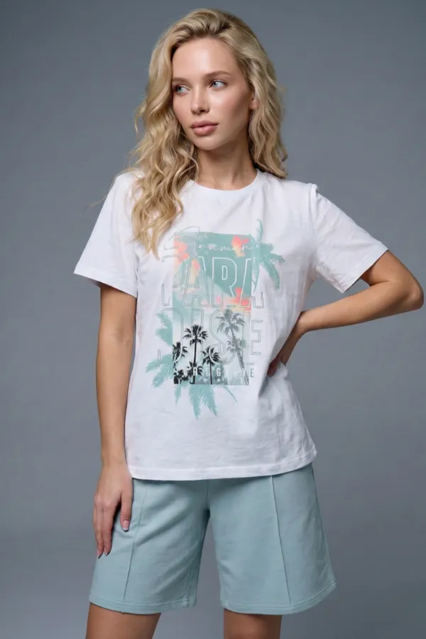 Костюм с шортами Парадиз НАТАЛИ, мятный - фото 2