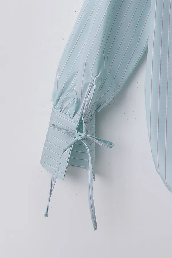 Рубашка женская MARK FORMELLE, полоска на мятном - фото 2