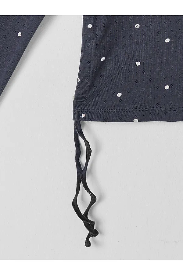 Джемпер для девочек MARK FORMELLE, горошек на графитовом - фото 2