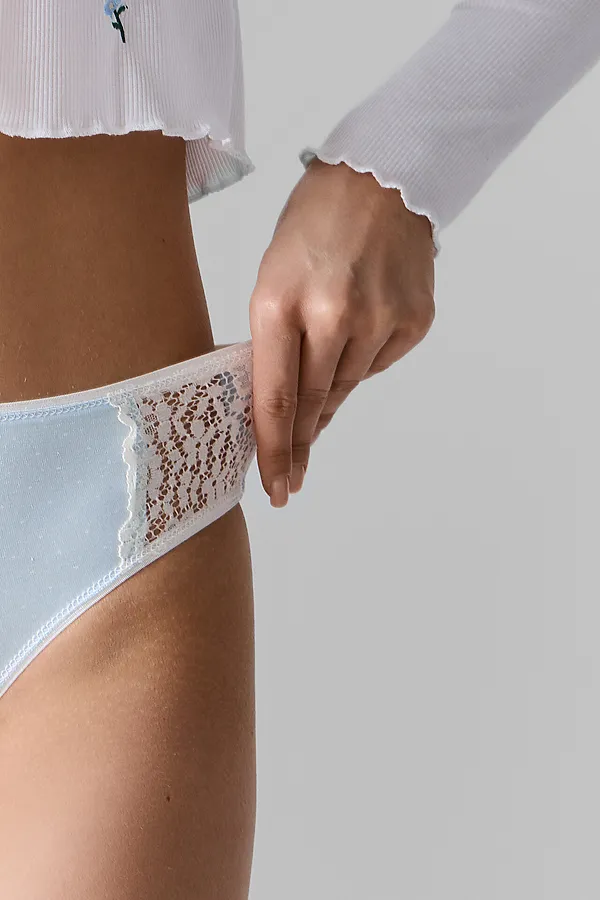 Трусы женские MARK FORMELLE, горошек на голубом1 - фото 2