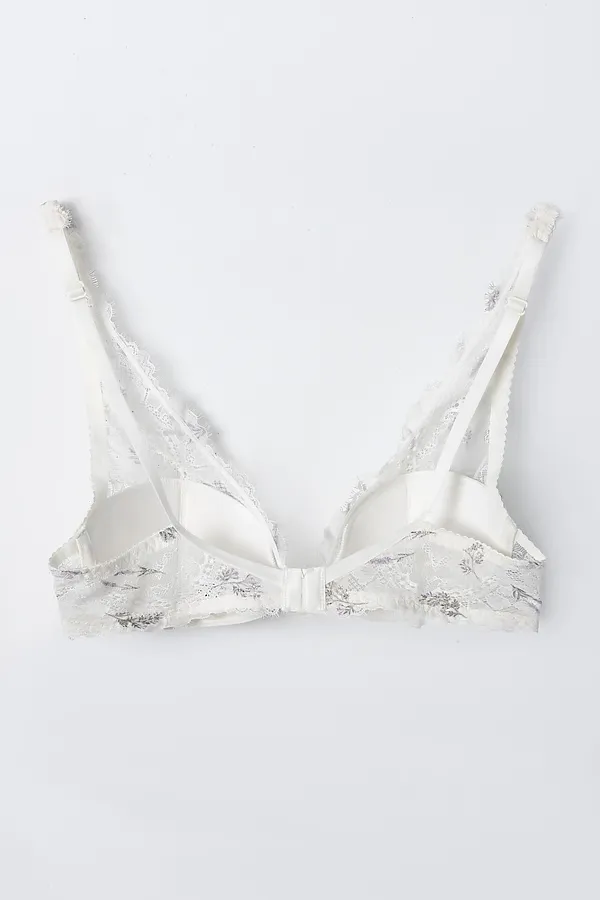 Бюстгальтер женский MARK FORMELLE, лавандовые веточки на молочном - фото 2